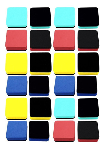 24pcs Práctico Borrador De Pizarra Blanca Mini Borrador De T