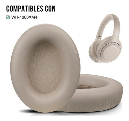 Imagen 3 de 3 de Almohadillas Para Sony Wh-1000xm4 Blanco