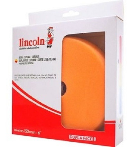 Imagem 5 de 5 de Boina Dupla Face Espuma Laranja 6 Corte/refino Lincoln
