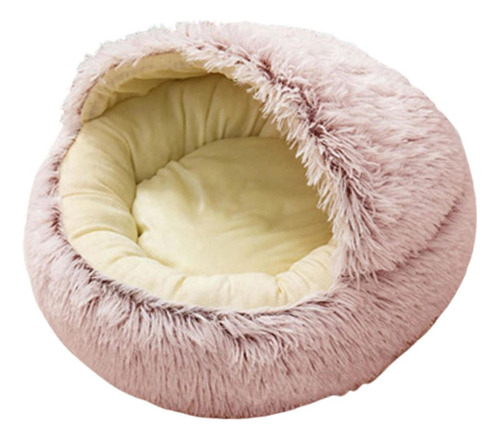 Z Cama Para Mascotas, Redonda, Suave, De Felpa, Nido, Cueva,