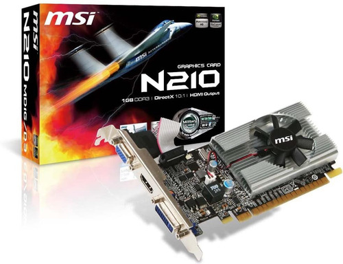 Tarjeta De Video Msi N210-md1g/d3 Nvidia Gpu210 Gddr3 /vc