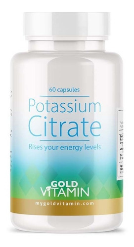 Suplemento En Capsulas Citrato De Potasio 60 Capsulas Gold Vitamin