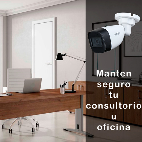 Kit De Video Vigilancia 4 Cámaras Bala Con Microfono 2mp Hfw1200cmn Dahua - Dvr 4 Canales Full Hd 1080p - Disco 1tb - Cables 20m - Accesorios Ktdh2mbmsc1tb Cctv Circuito Cerrado Procam