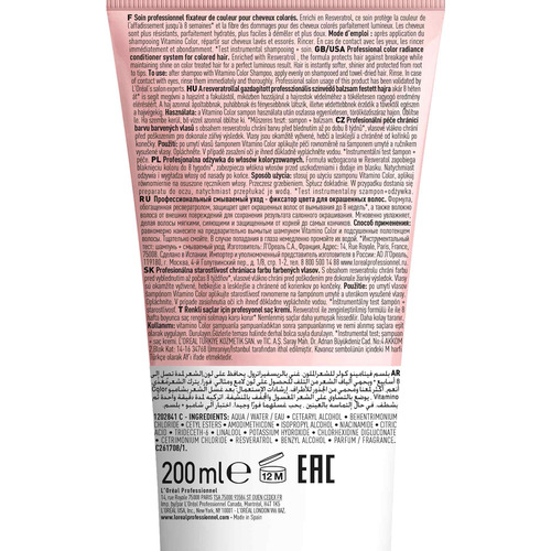 Imagen 9 de 9 de Acondicionador Protección Color 200ml L'oréal Professionnel