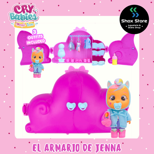 Muñeca Cry Babies El Armario Jenna Storyland Wabro Original
