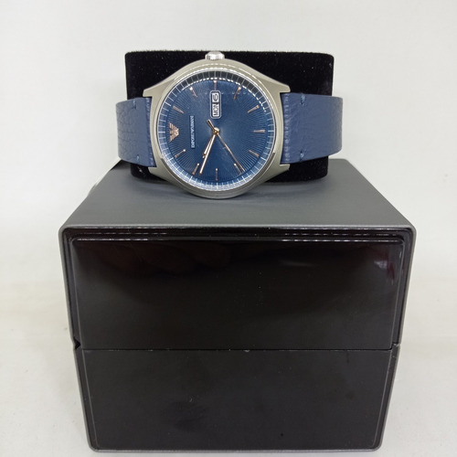 Reloj Emporio Armani Hombre Piel Azul