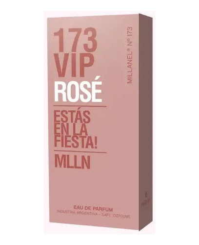 Millanel Nº 173 Vip Rosé  - Eau De Parfum   Femenino 100 Ml.