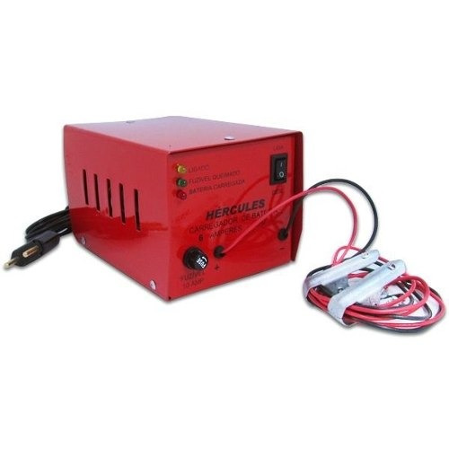 Carregador Automotivo De Bateria 12v 6amp Automático Bivolt