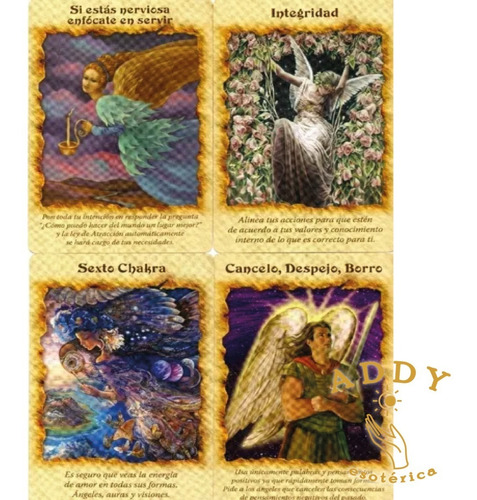 Oráculo Terapia Angelical Incluye Libro + 44 Cartas