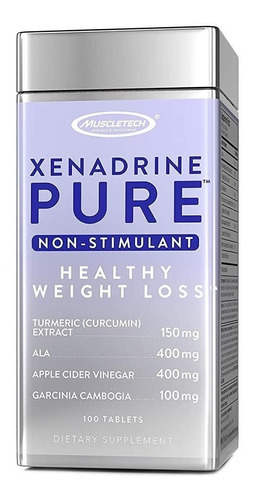 Muscletech Xenadrine Pure 100 Tabletas / 50 Servicios