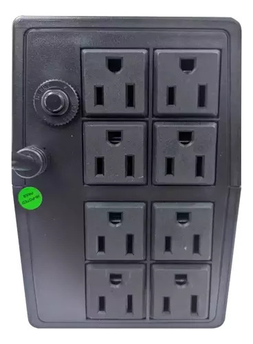Imagen 2 de 3 de Ups Regulador De Voltaje Spidertec 500va 8 Tomas Orgm