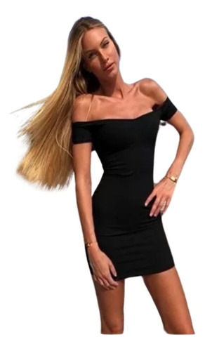 Vestido Veraniego Mujer Corto Ajustado Crep-scuba