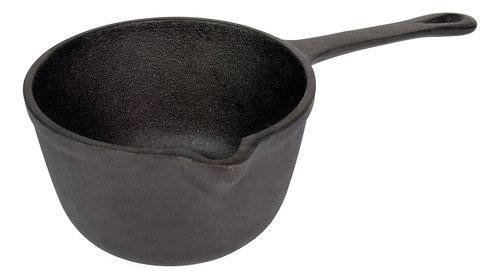 Olla De Hierro Fundido Grande Presazonada Para Asar Negra