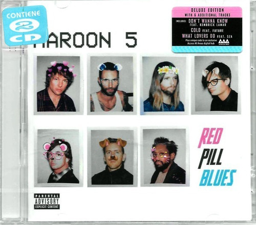 Maroon 5 Cd Doble Red Pill Blues Nuevo Sellado Importado