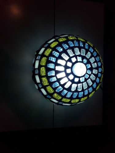 Imagen 3 de 10 de Lampara Velador Luminaria Globo Mosaiquismo Venecitas