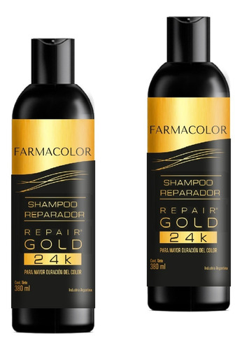 Farmacolor Repair Gold Shampoo X 2 Unid. Directo De Fábrica