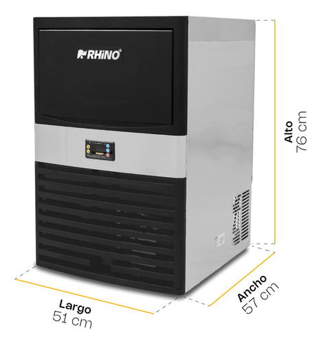 Rhino Fábrica De Hielo 40 Kg/día Acero Inox Fahiel-40
