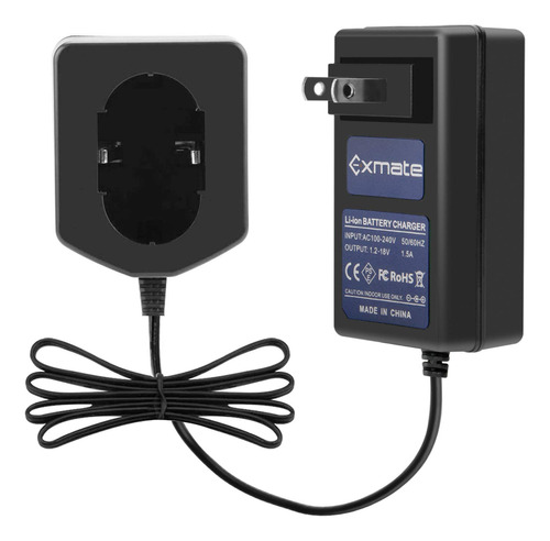 Exmate - Cargador De Batera De 1,2 V-18 V Ni-mh/ni-cd Compat