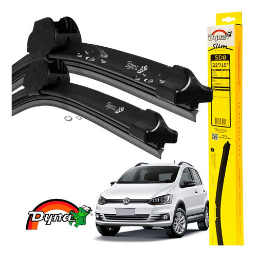 Limpador Parabrisas Vw Fox 2012 A 2021 Dyna Original Par