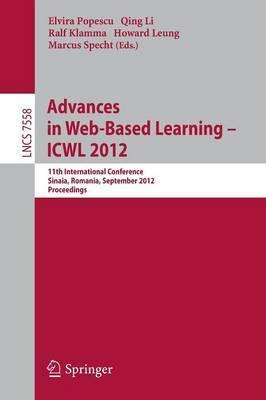 Libro Advances In Web-based Learning - Icwl 2012 - Elvira...