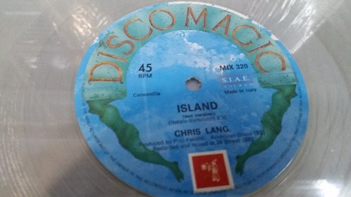 Chris Lang Disco Island Remix Vinilo Maxi Clear Italiano 86