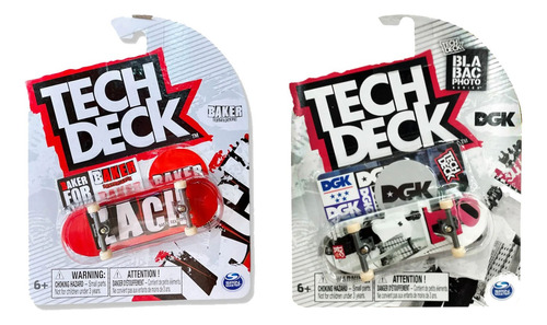 Patinetas Tech Deck Pack Coleccionable Series Dedos Rojo Beige