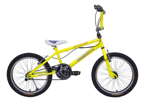 Bicicleta Freestyle Fluo Am 10196 R20 Siambretta Color Amarillo