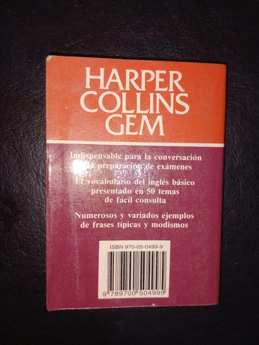 5000 Palabras Básicas Del Inglés Harper Collins Gem