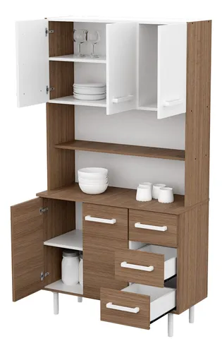 Mueble Aparador Para Cocina Triplo Kit Blanco Mosconi