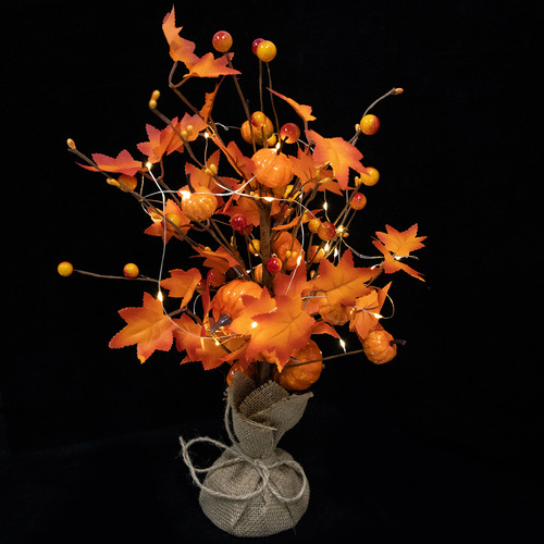 Adorno Led Para Árbol Iluminado, Decoración De Otoño Y Acció