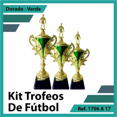 Kit Trofeos En Bogota Primer, Segundo Y Tercer Puesto 1706v