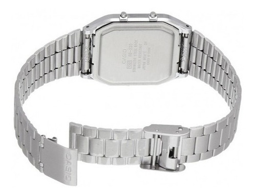 Relógio Casio Anadigi Aq-230a-7d Vintage Unissex Prateado