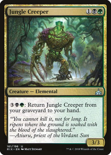 Carta Magic Jungle Creeper Rivals Of Ixalan Mtg