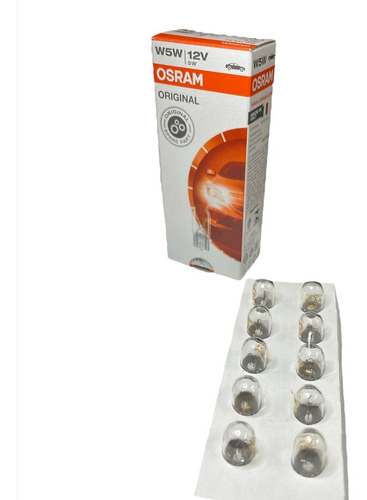 Lampara W5w Sin Culote (por 10u) Piojito Posicion Osram 2825