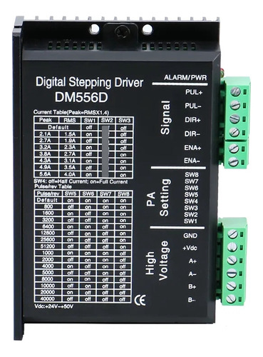 Driver Digital Dm556d Para Motor Paso A Paso Nema 23 34 Cnc