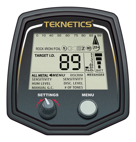 Teknetics Detector De Metales T2ltd-blk T2 Edición Especia. Color Negro