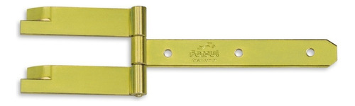 Dobradiça Chumbar N-6 55cm 2 Hastes Porta Portão Porteira Cor Dourado