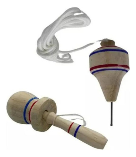 Pack Juegos Típicos Chilenos Un Trompo Y Un Emboque Madera
