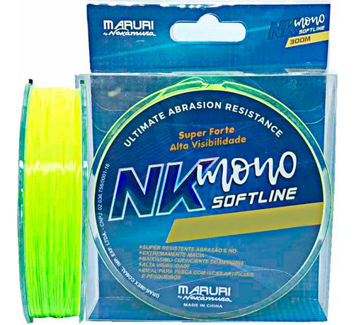 Linha De Pesca Maruri Nk Soft Line Bynakamura 0,33 15lb 300m