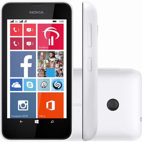 Smartphone Nokia Lumia 530 Branco Câm 5mp (de Vitrine)