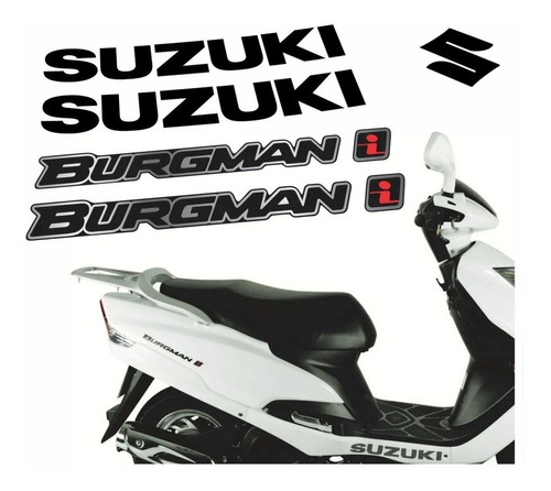 Kit Adesivo Suzuki Burgman 2011 Branca Bgm06