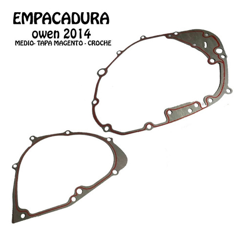 Empacadura Medio Tapa Croche Magneto Owen 2014 Nuevo