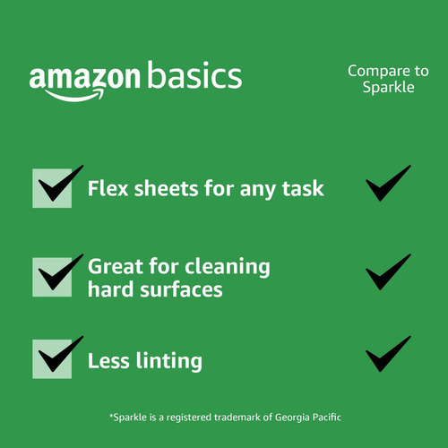 Papel De Cocina Amazon Basics Flex De 2 Capas 12 Rollos