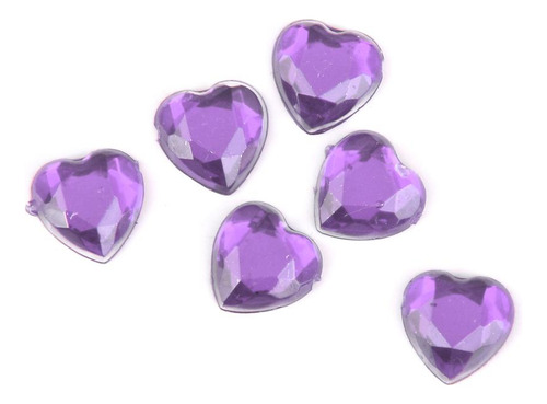 3 Paquete De 3-4 Adornos De Corazón Con Diamantes 3 Piezas
