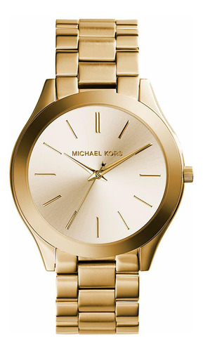 Reloj Mujer Michael Kors Mk3179 Runway Color De La Correa Dorado Color Del Bisel Dorado Color Del Fondo Dorado