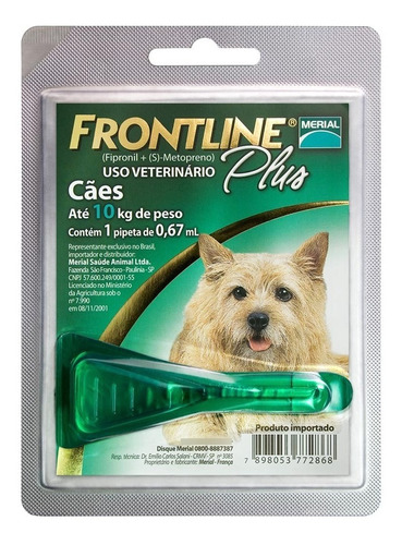 Frontline Plus Cães Até 10 Kg