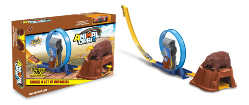 Animal Orbit Pista De Autos Oso Giro 360° Cksur0655