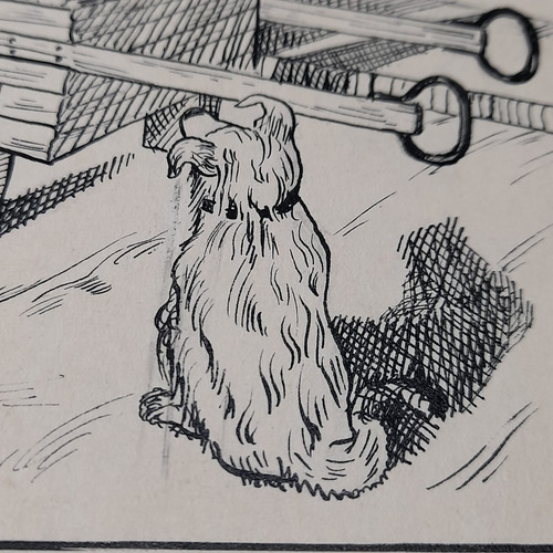 Imagem 4 de 8 de Pintura Desenho Bico De Pena Nanquim Datado 1953 Antigo