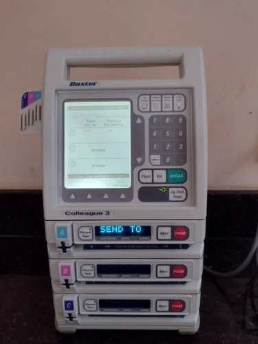 Bomba De Infusão Baxter Colleague 3 Nova Na Caixa Com Manual