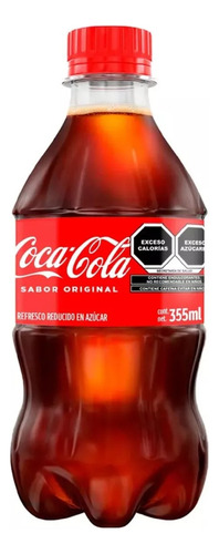 Refresco Coca Cola 6 Botellas Pet De 355 Ml C/u